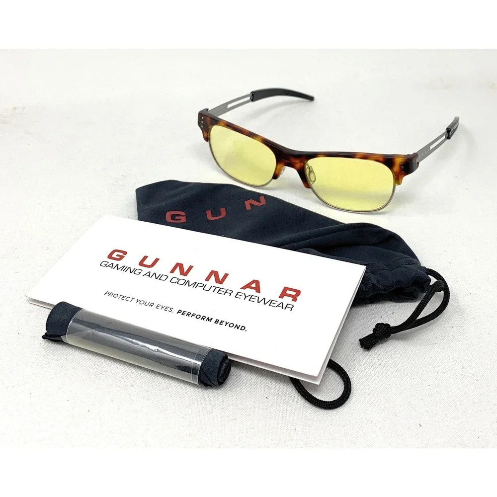 GUNNAR Gaming & Computer Eyewear Cypher Tortoise Amber Tint Blue Light Block